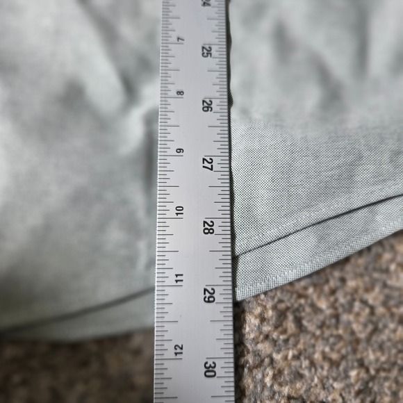 LL Bean Mens Wrinkle Resistant Oxford Shirt Sage Green Cotton 15.5-32 209410 - Picture 6 of 6